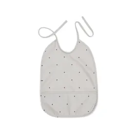 Lai Bib - Classic dot dumbo grey