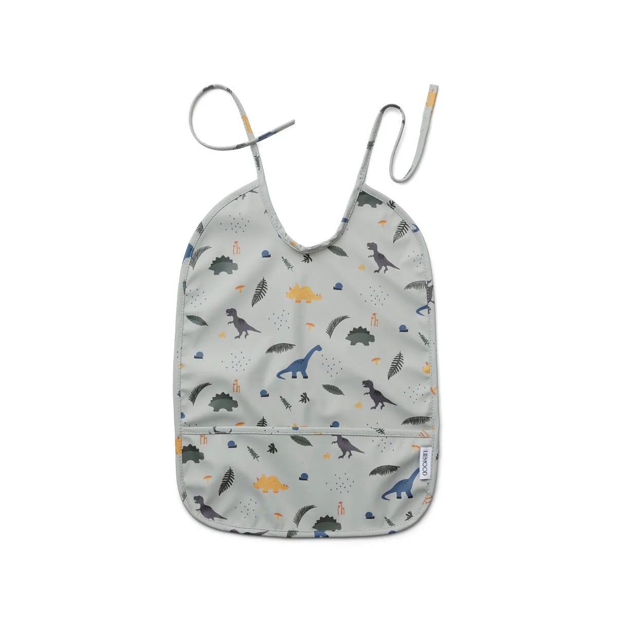 Lai Bib - Dino dove blue mix