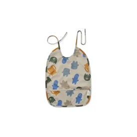 Liewood Lai Bib - Monsters Blue Mix