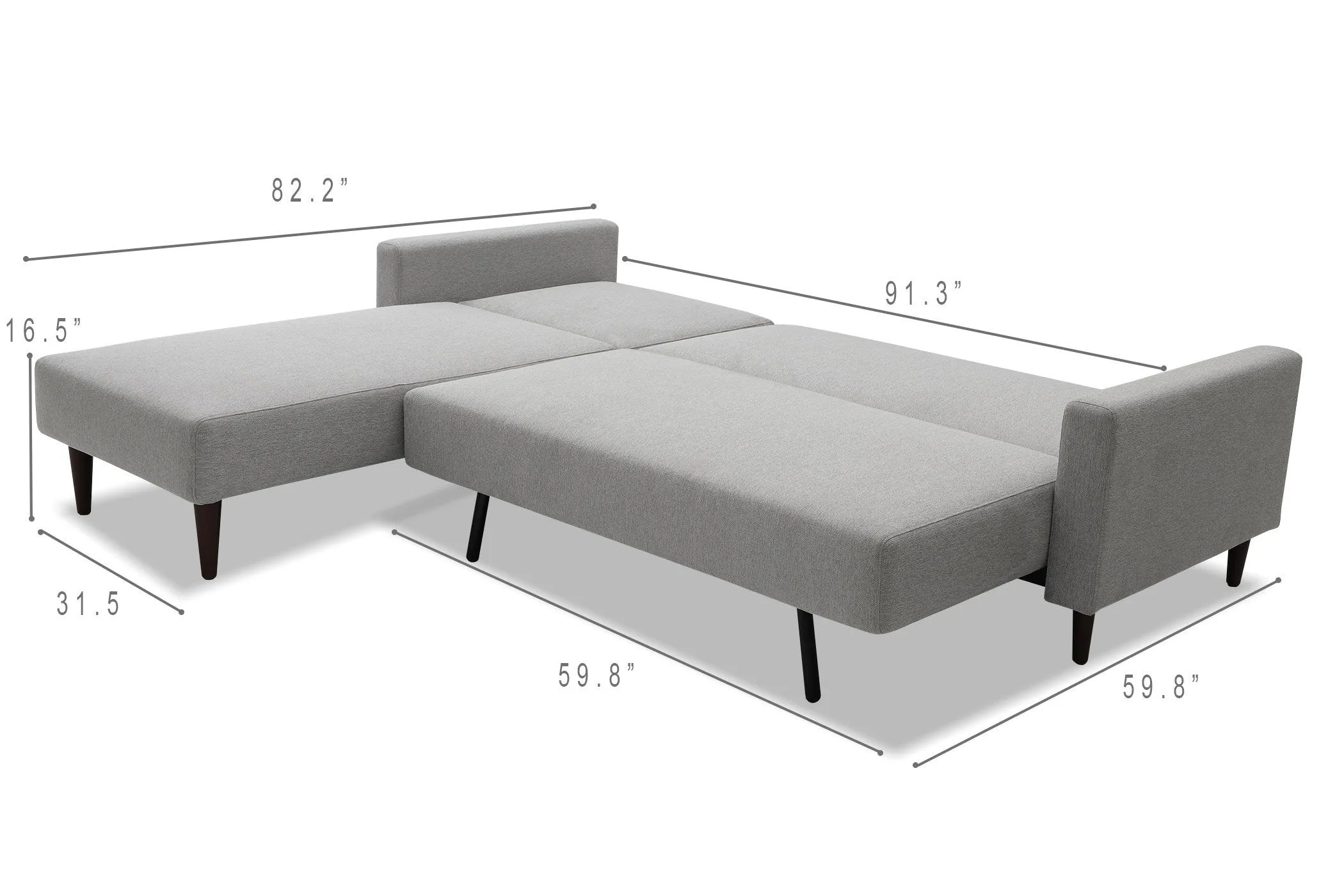 Marline Reversible Sectional Sofa Bed