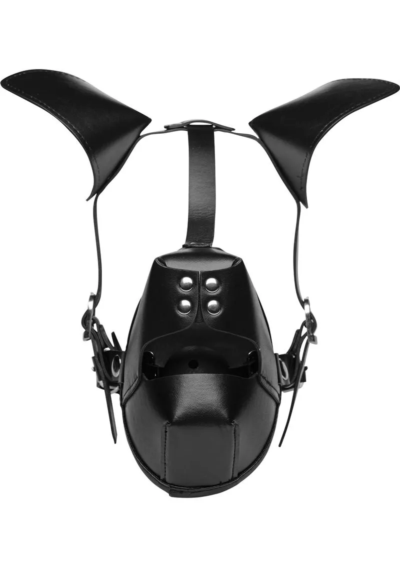 Master Series Pup Puppy Play Hood   Breathable Ball Gag