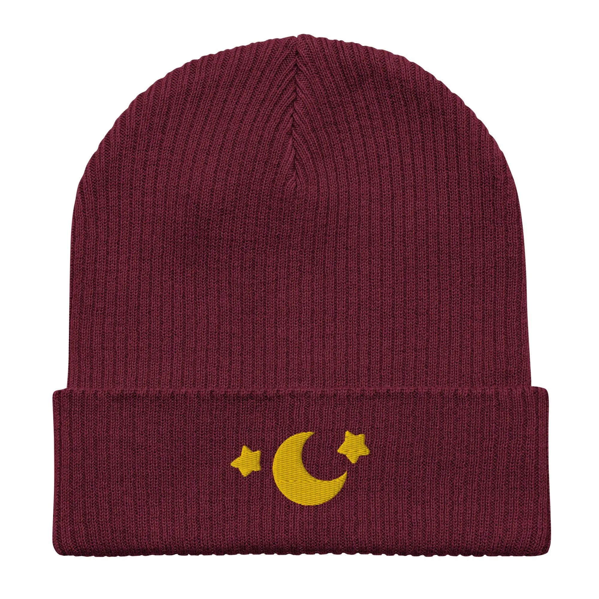 Moon and Stars Organic Beanie