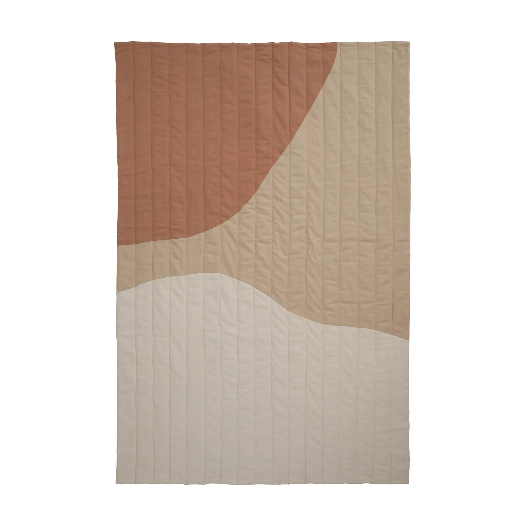 Nandara Picnic Blanket [Sand & Terracotta & Natural white]