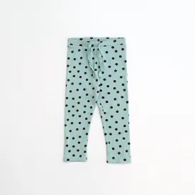 NX - Girls 'Sea Green' Polka Dot Printed Tights NX313