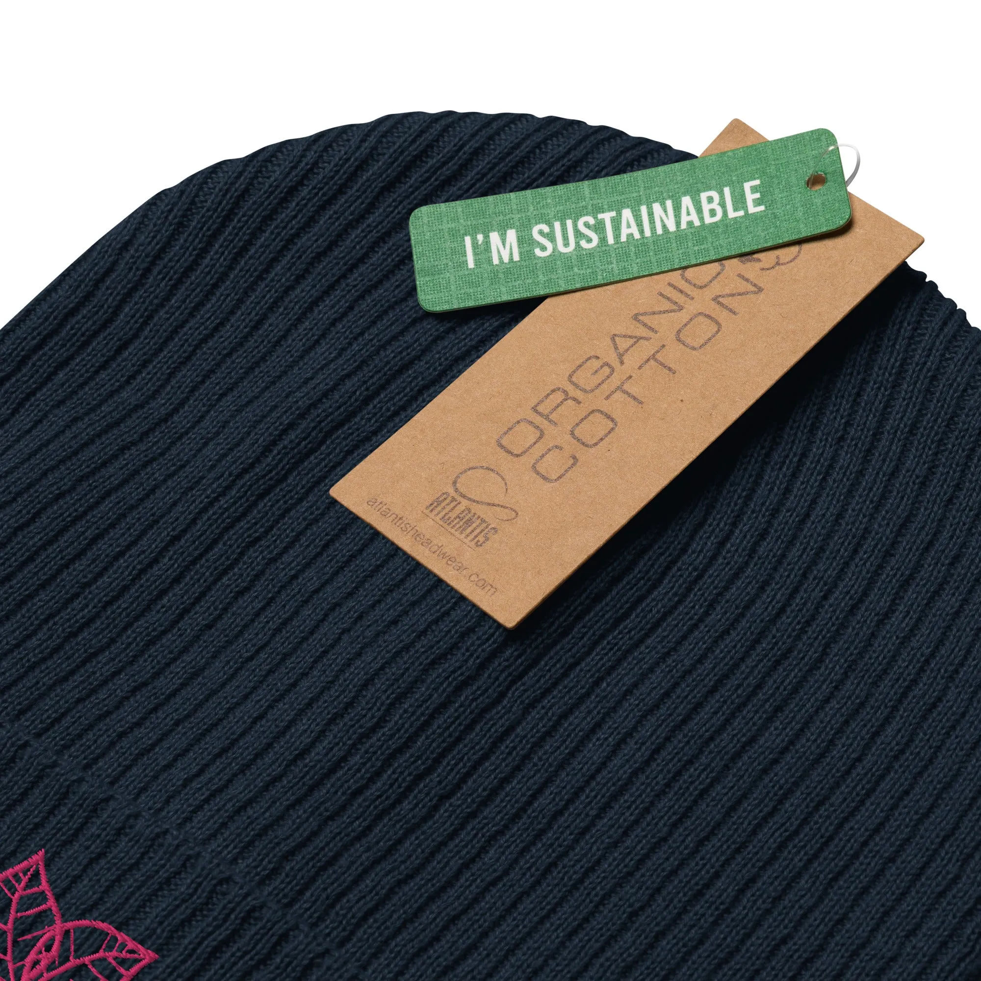 Organic ribbed beanie, Fitz & Willow