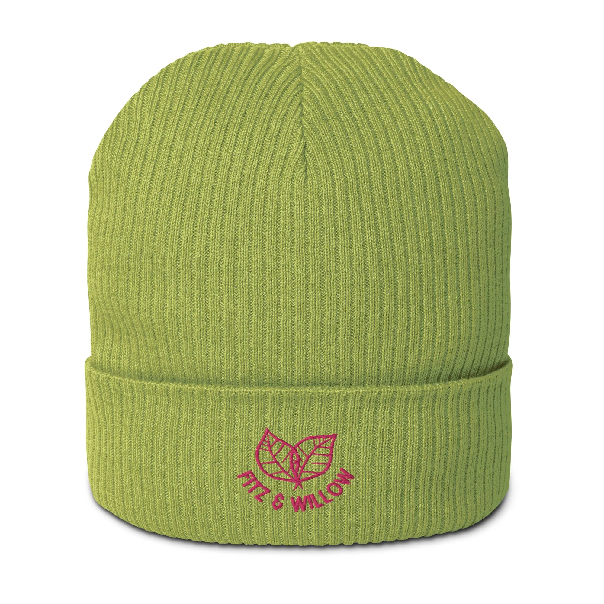 Organic ribbed beanie, Fitz & Willow