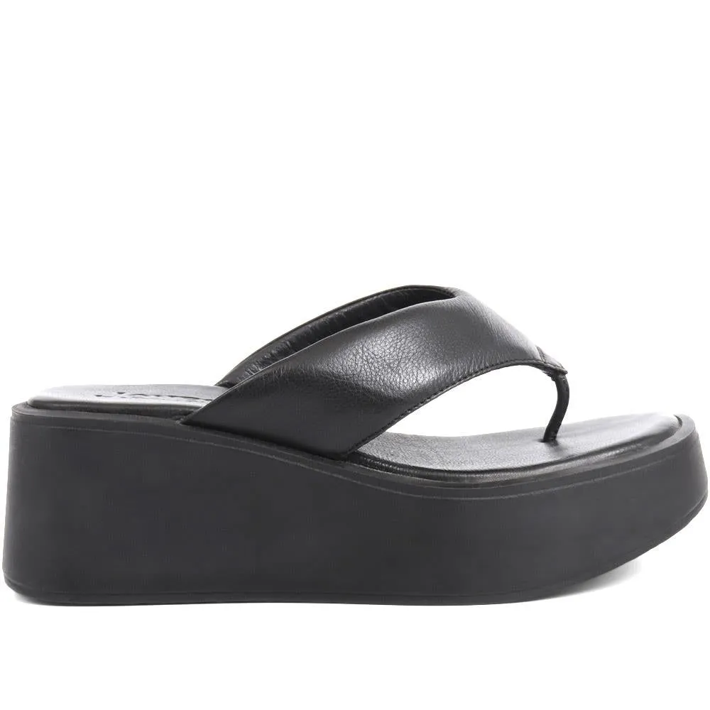 Platform Toe Post Sandals - ELYSSA / 323 849