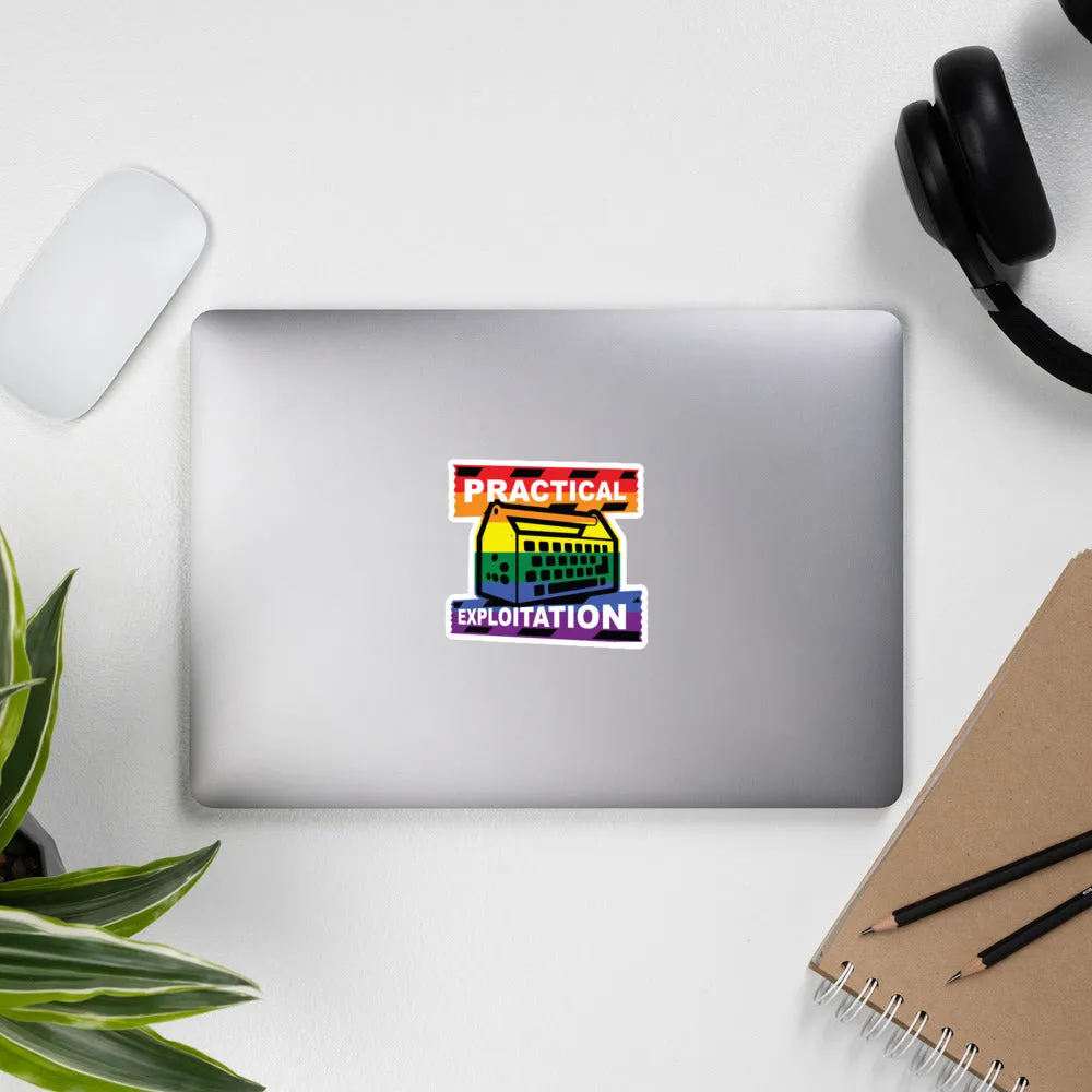 Practical Exploitation Pride Stickers