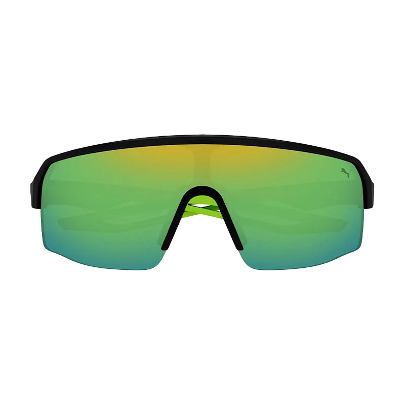 PUMA PU0399S Black/Green/Green Sunglasses