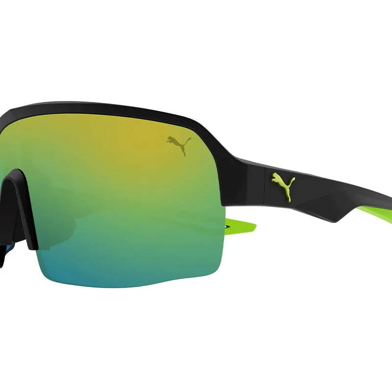 PUMA PU0399S Black/Green/Green Sunglasses