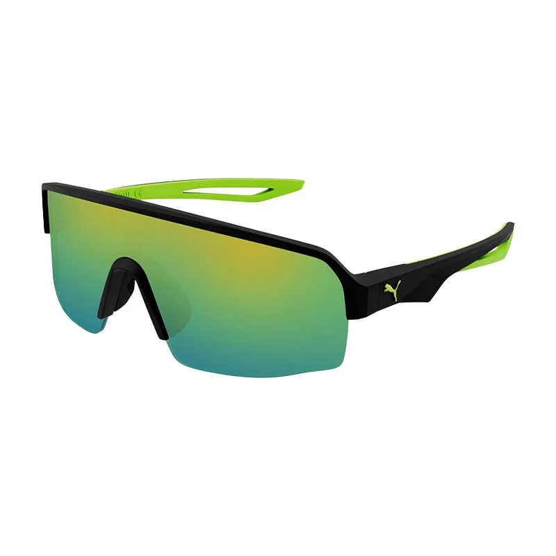 PUMA PU0399S Black/Green/Green Sunglasses