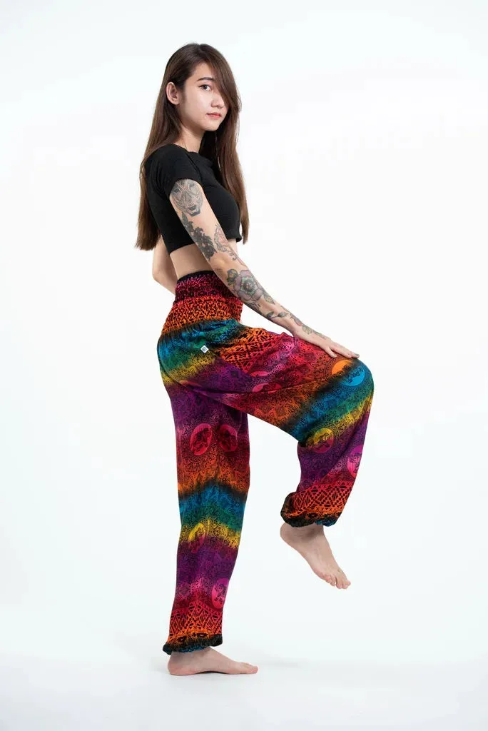 Rainbow in Purple / Elephant Unisex Pants, Thailand