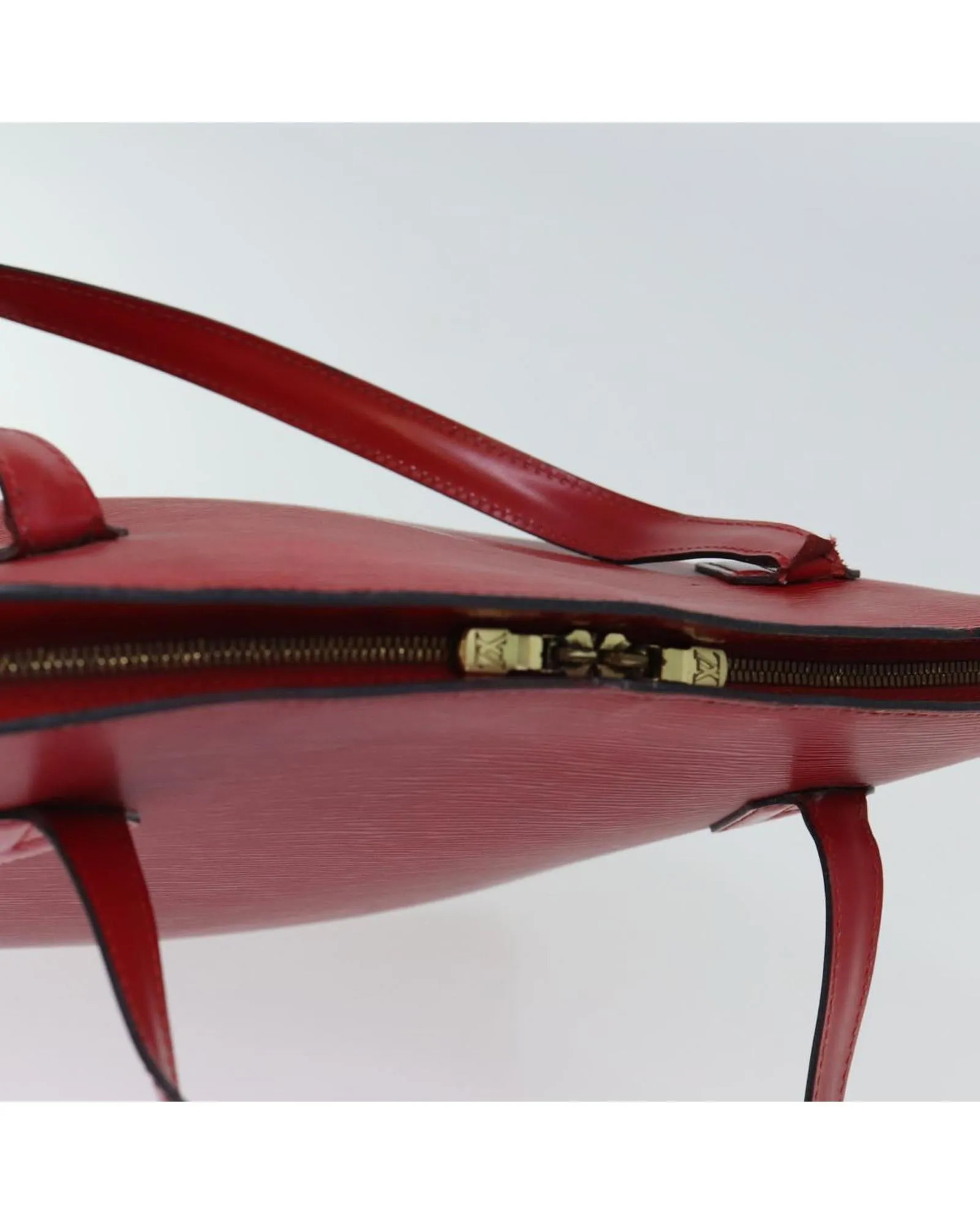 Red Epi Leather Shoulder Bag with Shoulder Drop by Louis Vuitton