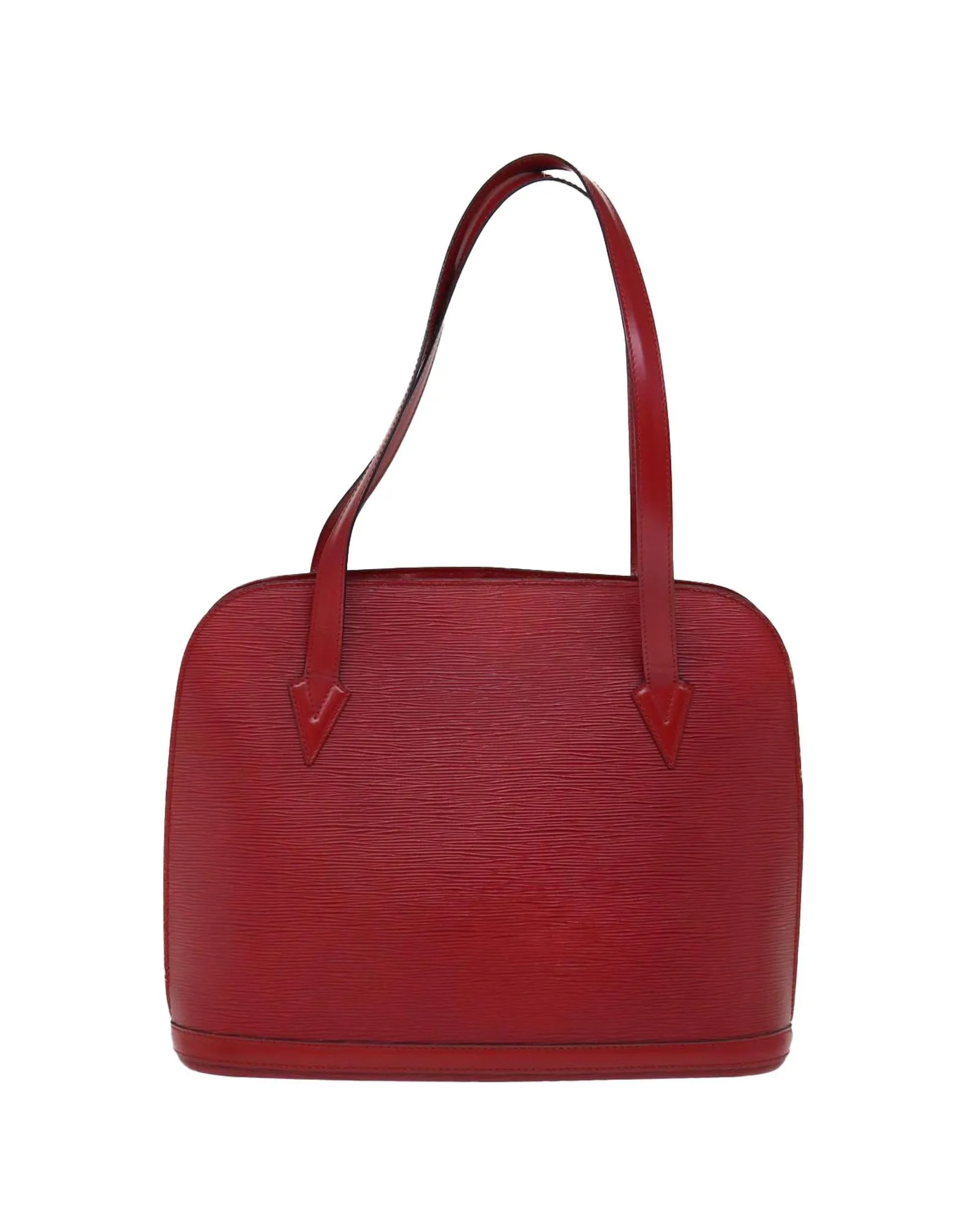 Red Epi Leather Shoulder Bag with Shoulder Drop by Louis Vuitton