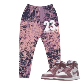 Retro 1 OG "Mauve" Splatter Joggers