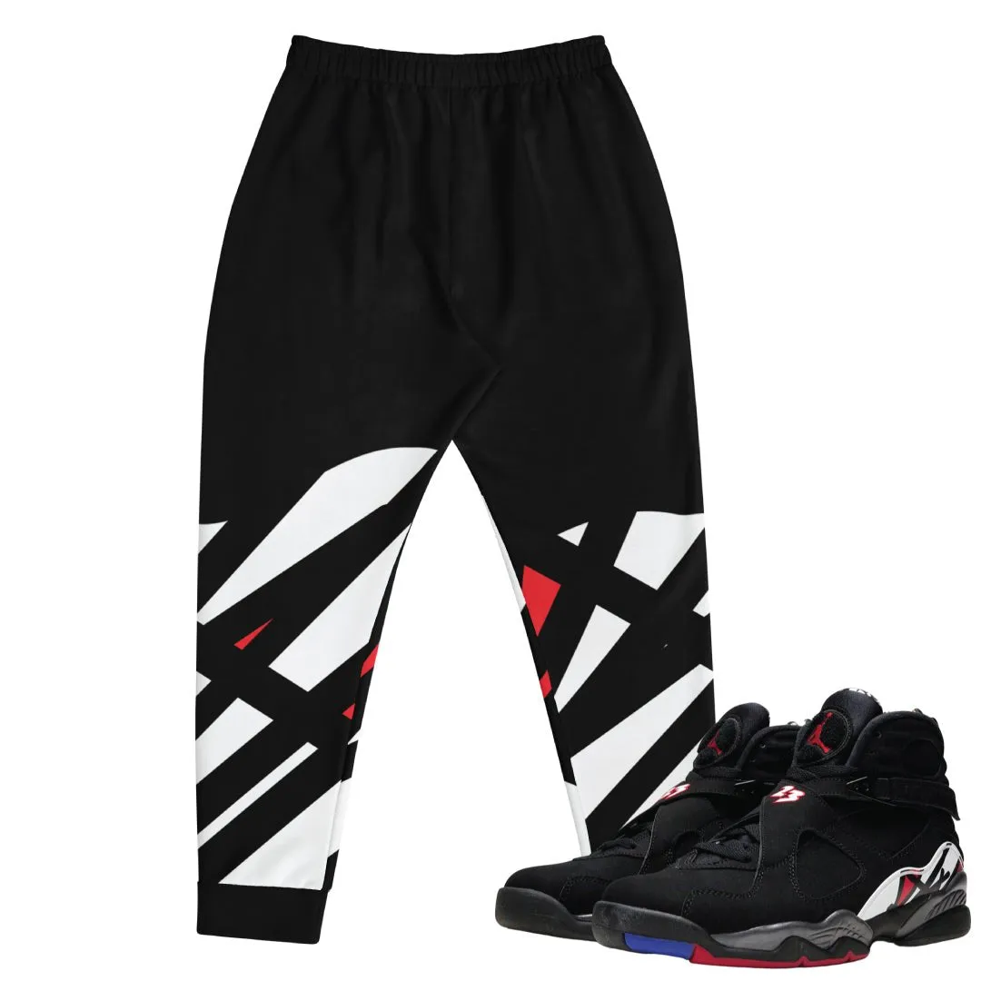 Retro 8 Playoff Sneaker Pattern Joggers