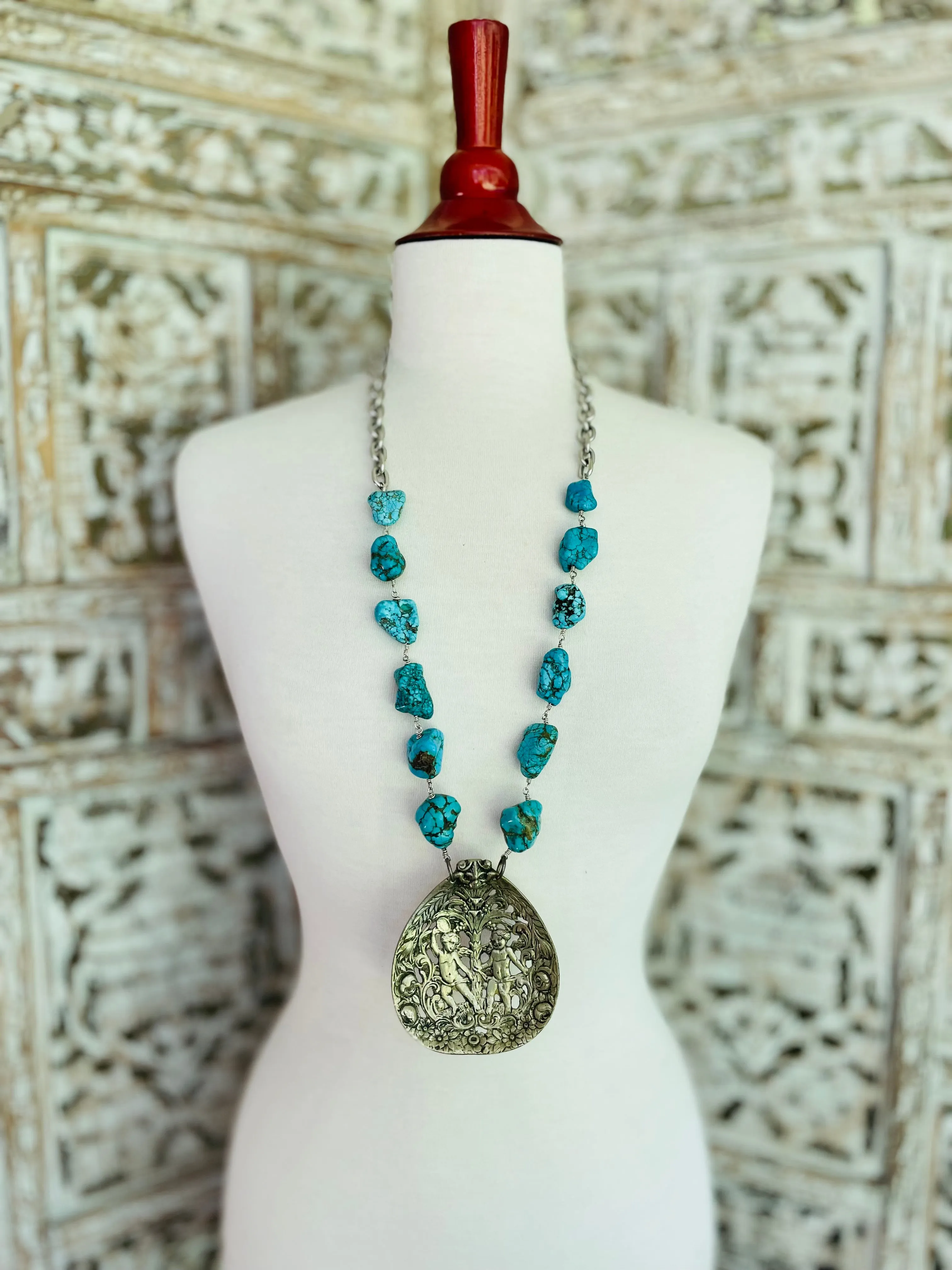 ROMAN SPRING TURQUOISE NECKLACE