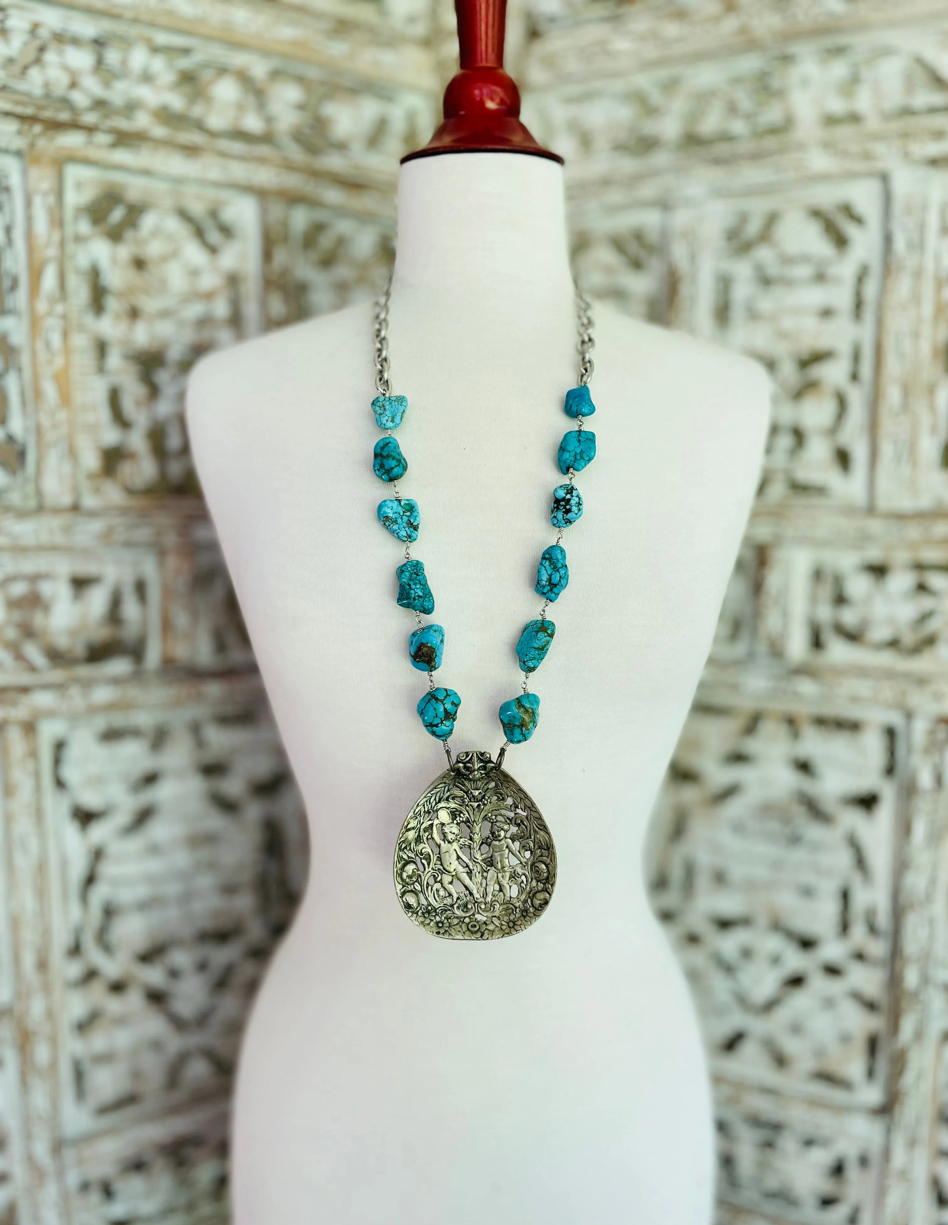 ROMAN SPRING TURQUOISE NECKLACE