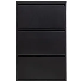 Sabine Metal 3 Compartment Shoe Cabinet