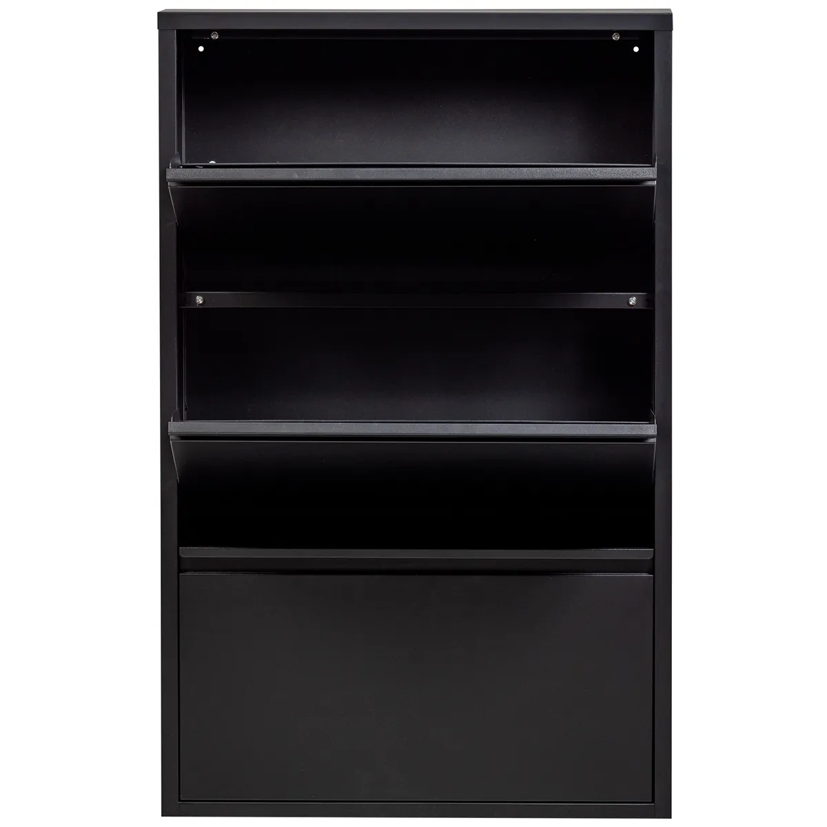 Sabine Metal 3 Compartment Shoe Cabinet