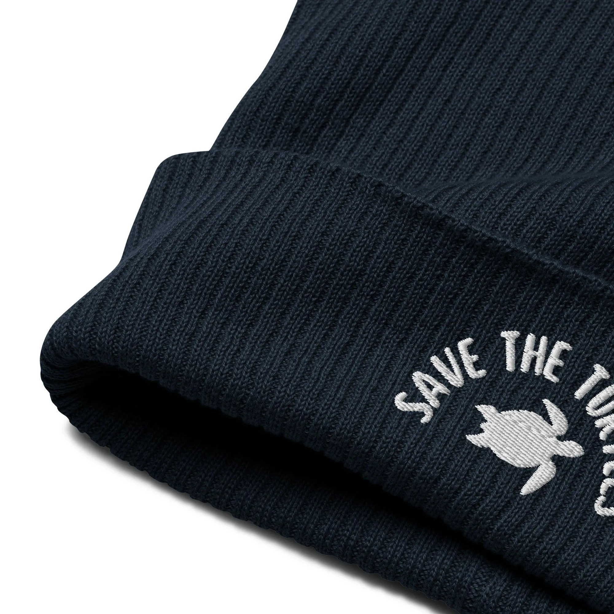 Save The Turtles Organic Beanie