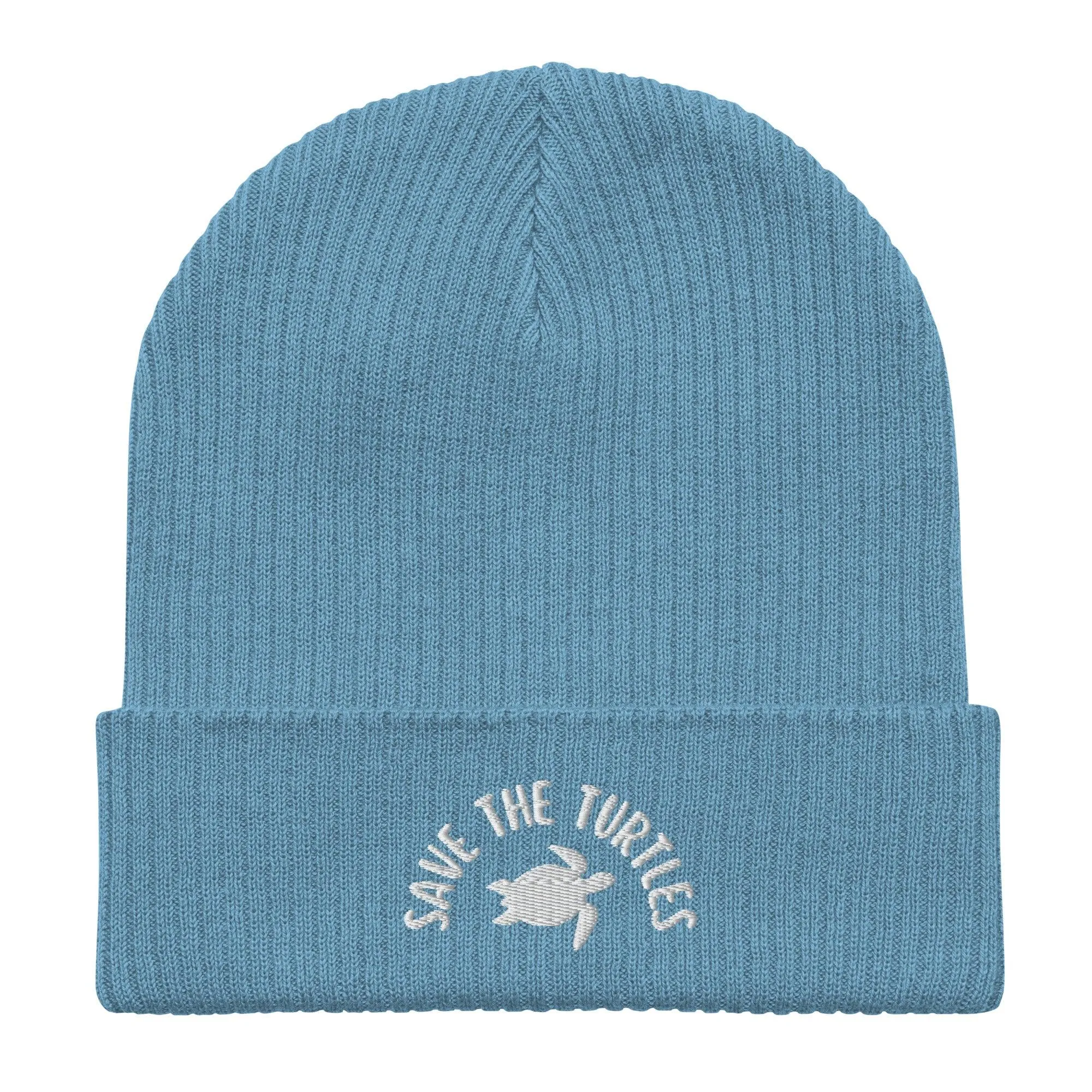 Save The Turtles Organic Beanie