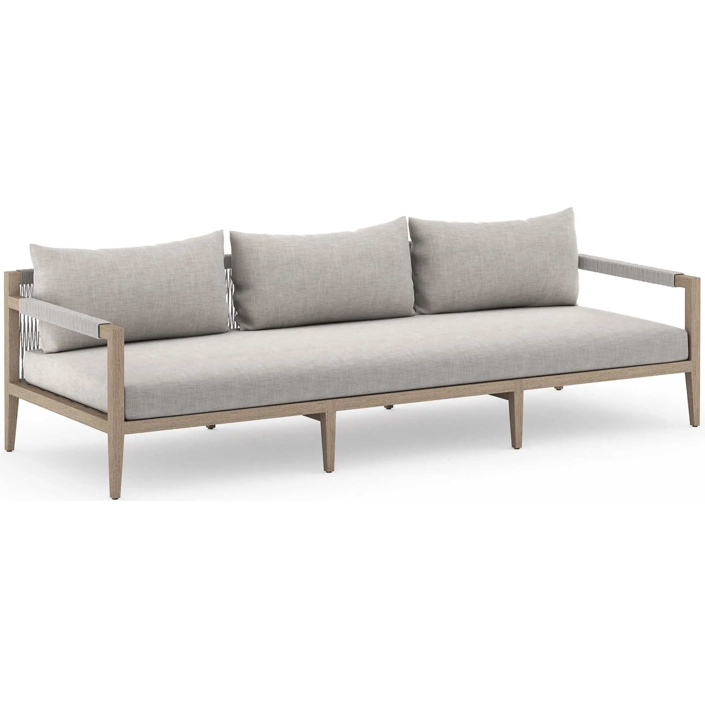 Sherwood Outdoor Sofa, Stone Grey/Washed Brown