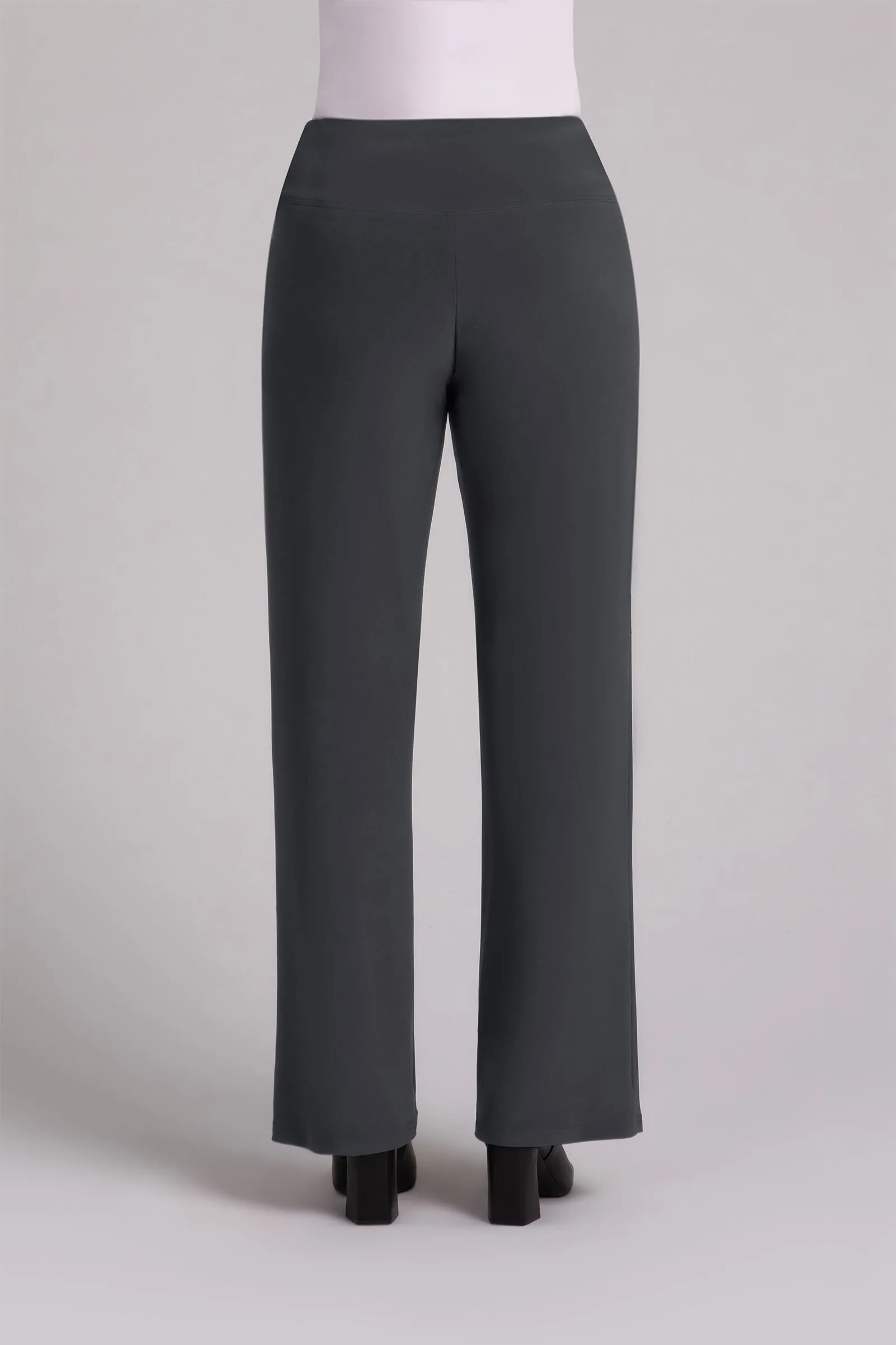 Straight Leg Pant with Yoke | Graphite