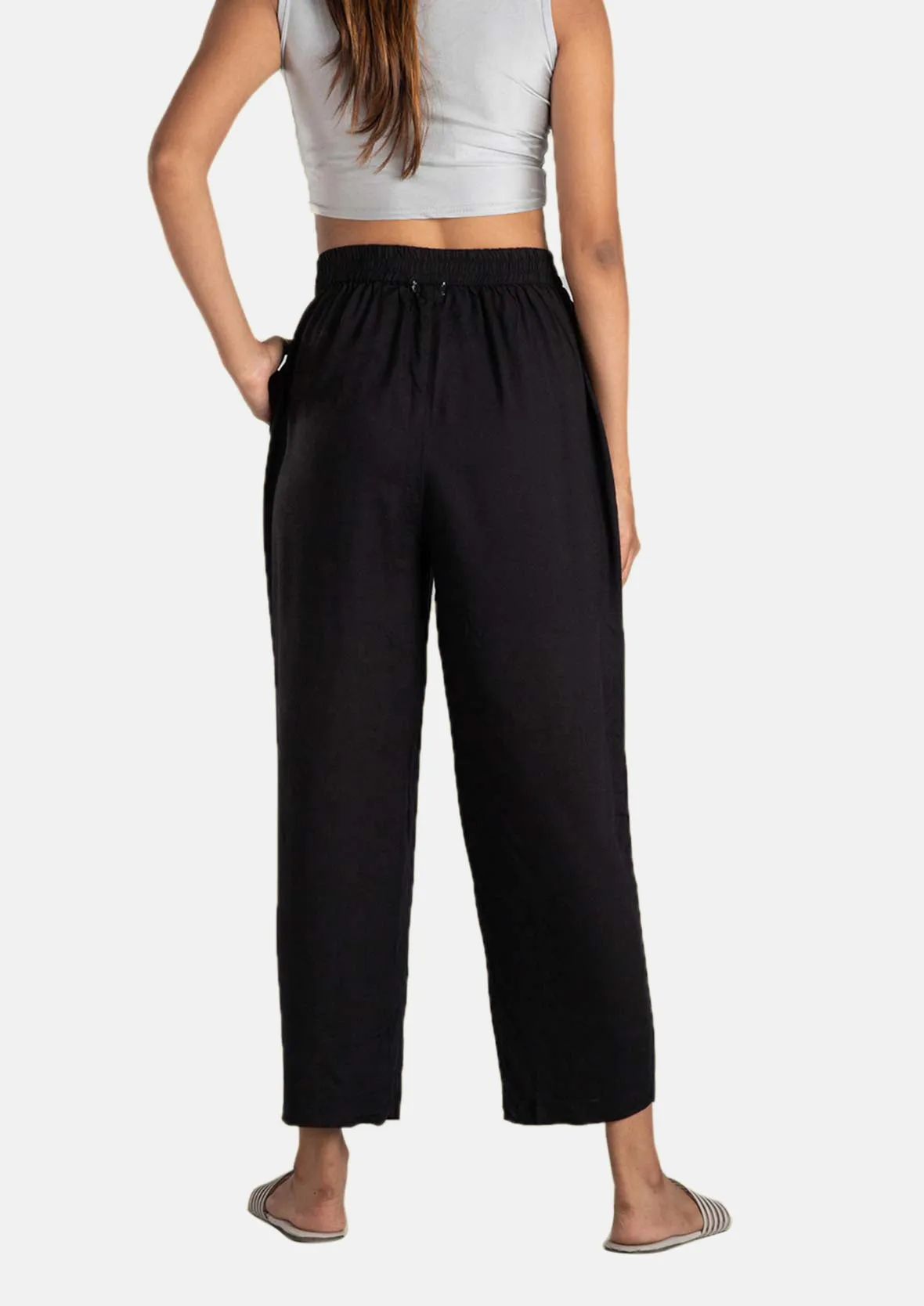 Straight Leg Trouser With Side Pockets