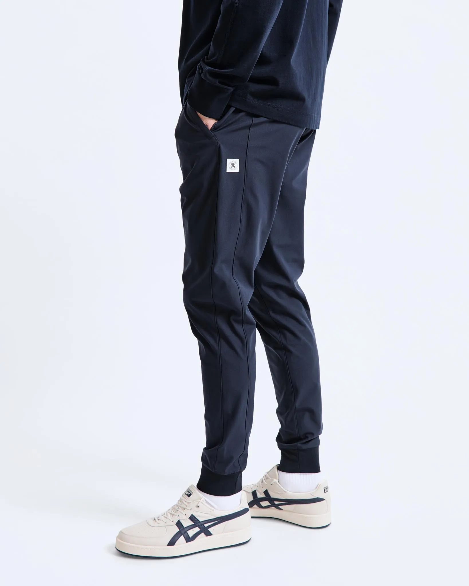 Stretch Warp Knit Coach's Slim Jogger