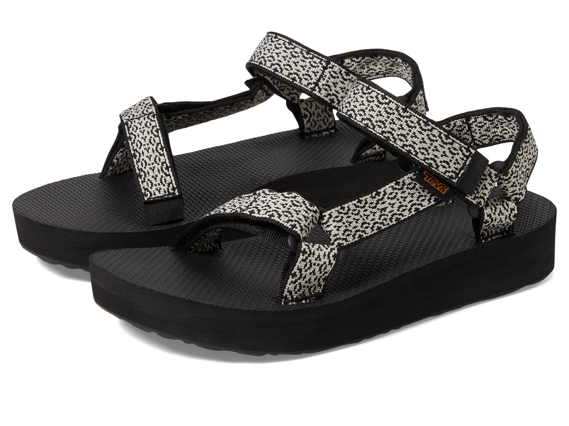 Teva Women's W Midform Universal Sandal, Boho White/Black