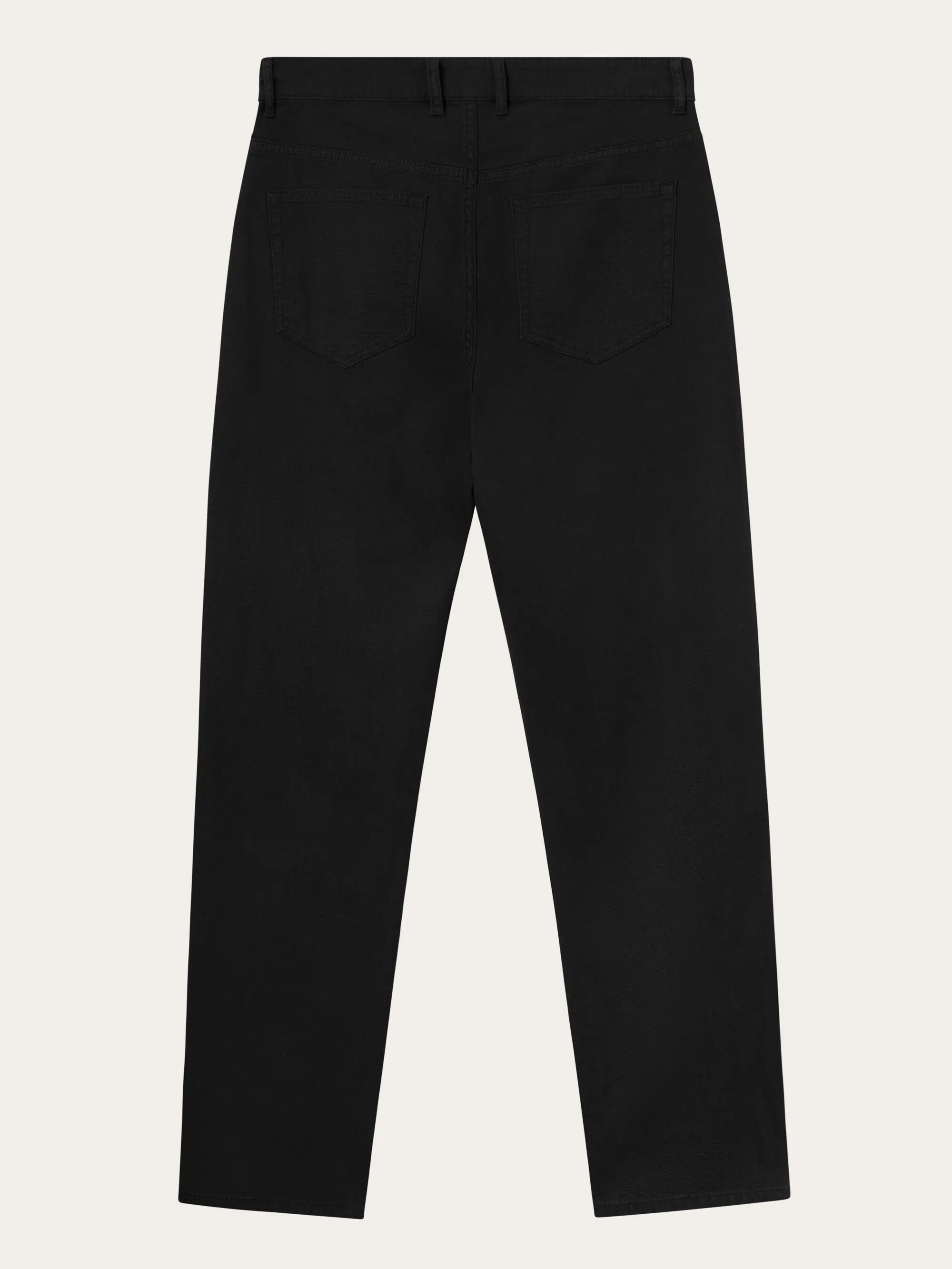 TIM 5-pocket canvas relaxed fit pant - Black Jet