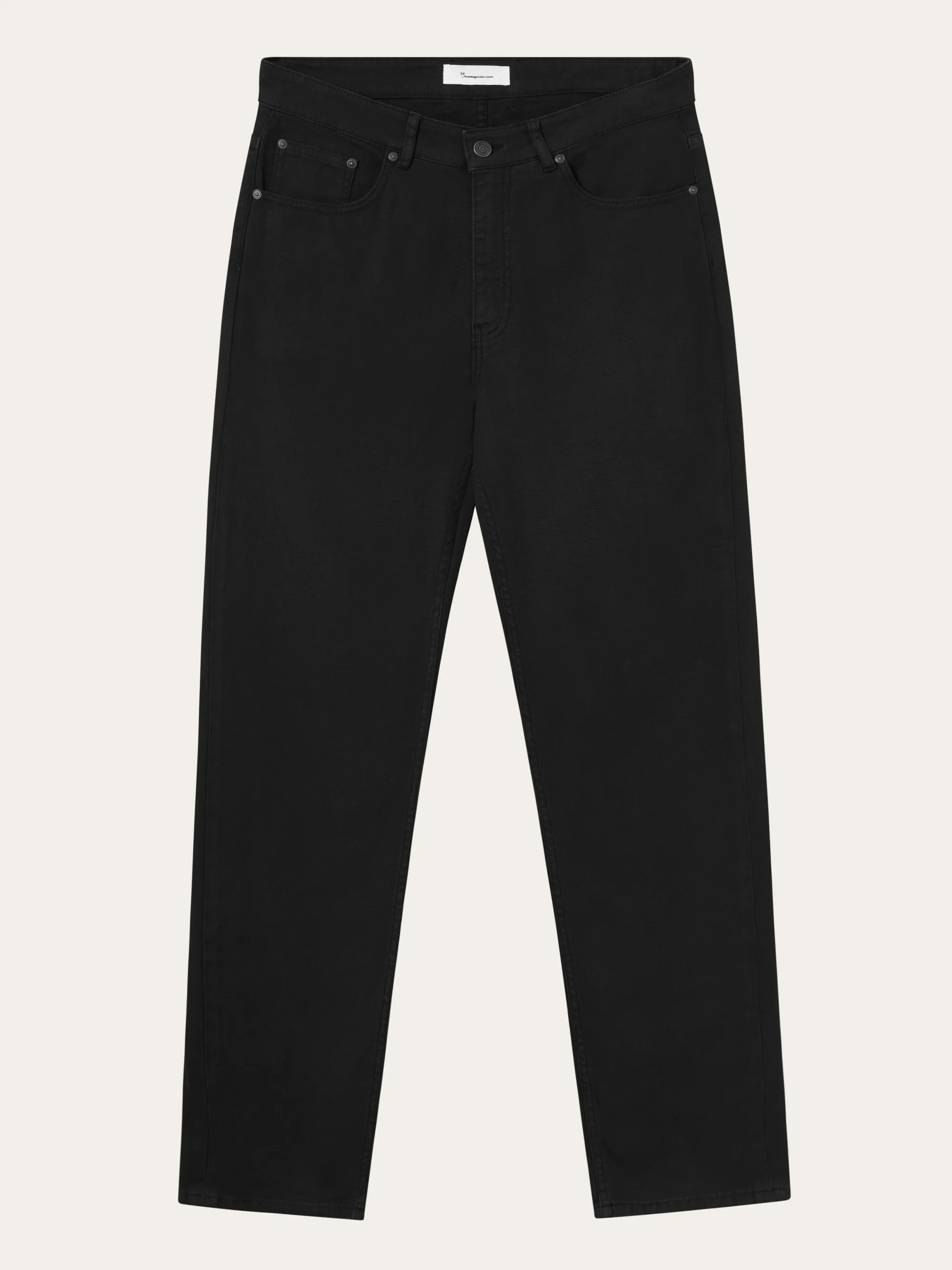 TIM 5-pocket canvas relaxed fit pant - Black Jet