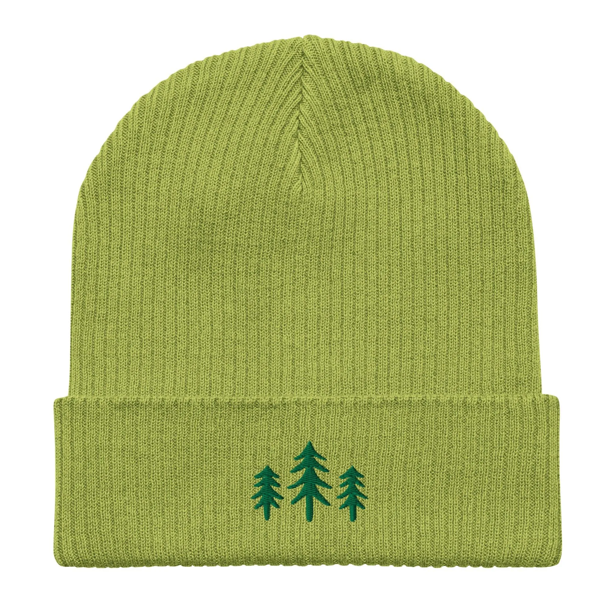 Trees Embroidered Beanie