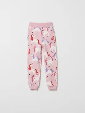 Unicorn Print Kids Joggers