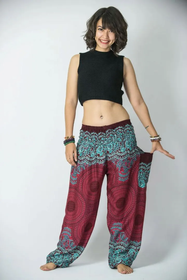 Unisex Harem Pants, Geometric Mandalas, Thailand