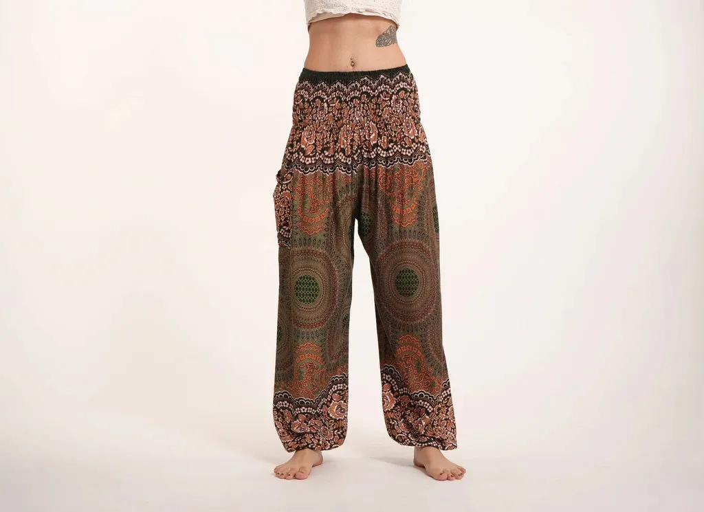 Unisex Harem Pants, Geometric Mandalas, Thailand