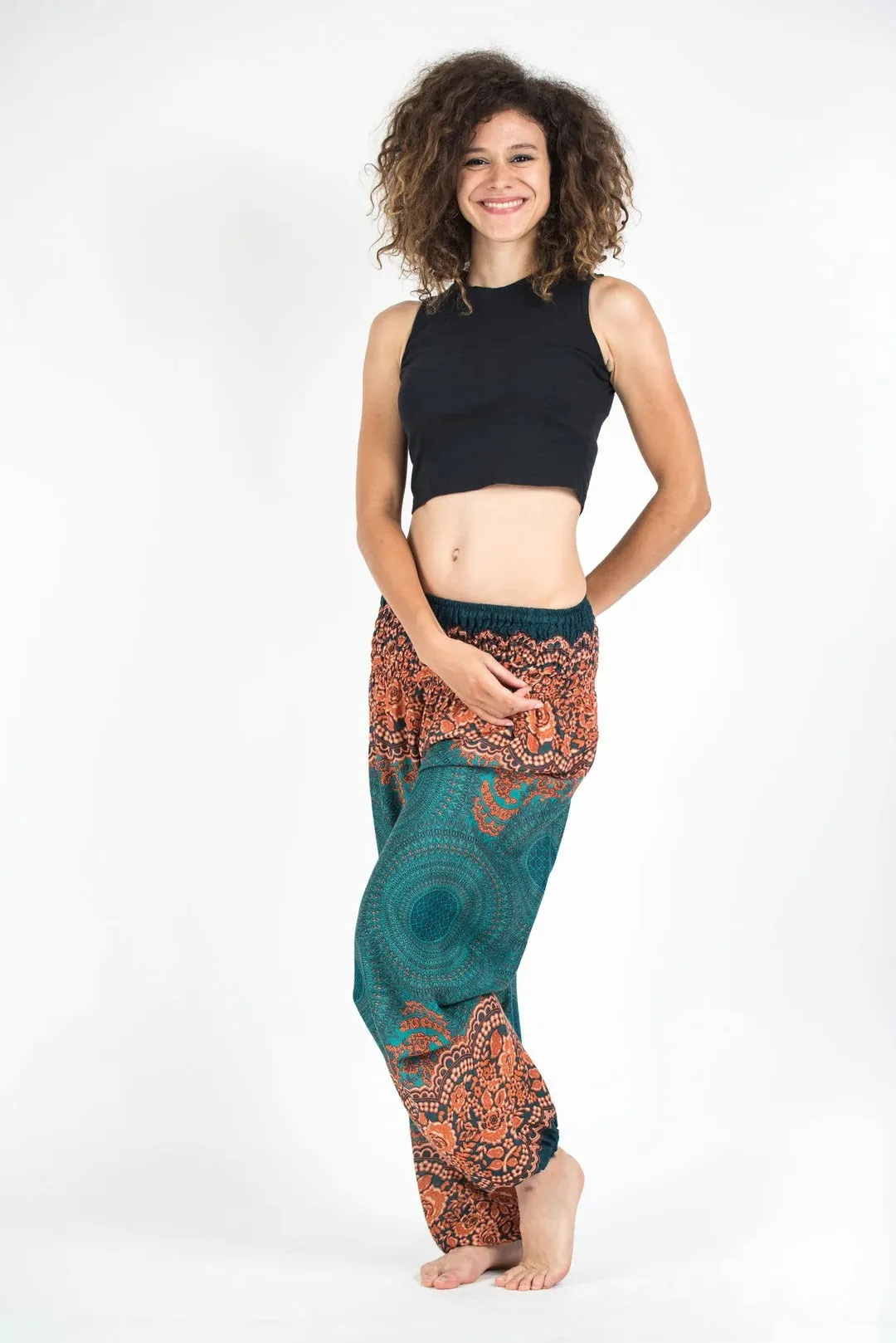 Unisex Harem Pants, Geometric Mandalas, Thailand