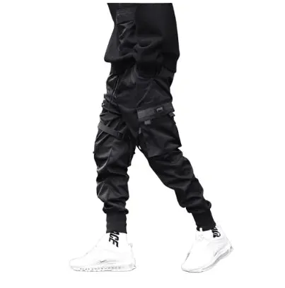 Versatile Black Slim Fit Joggers with Elastic Waistband