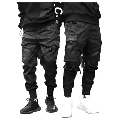 Versatile Black Slim Fit Joggers with Elastic Waistband