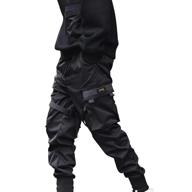 Versatile Black Slim Fit Joggers with Elastic Waistband