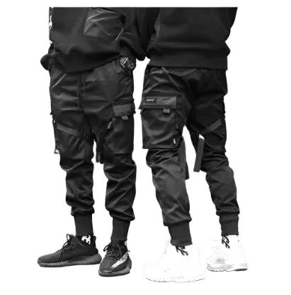 Versatile Black Slim Fit Joggers with Elastic Waistband