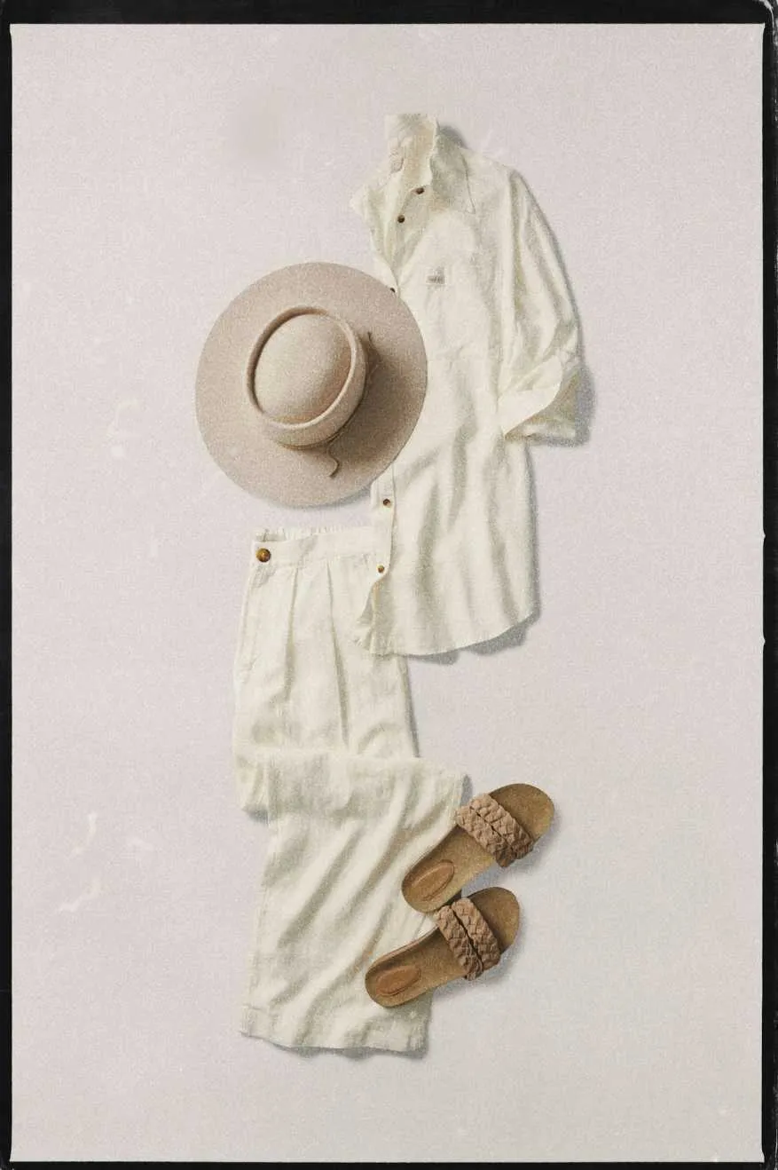 Vintage Linen L/S Woven Shirtdress - Off White