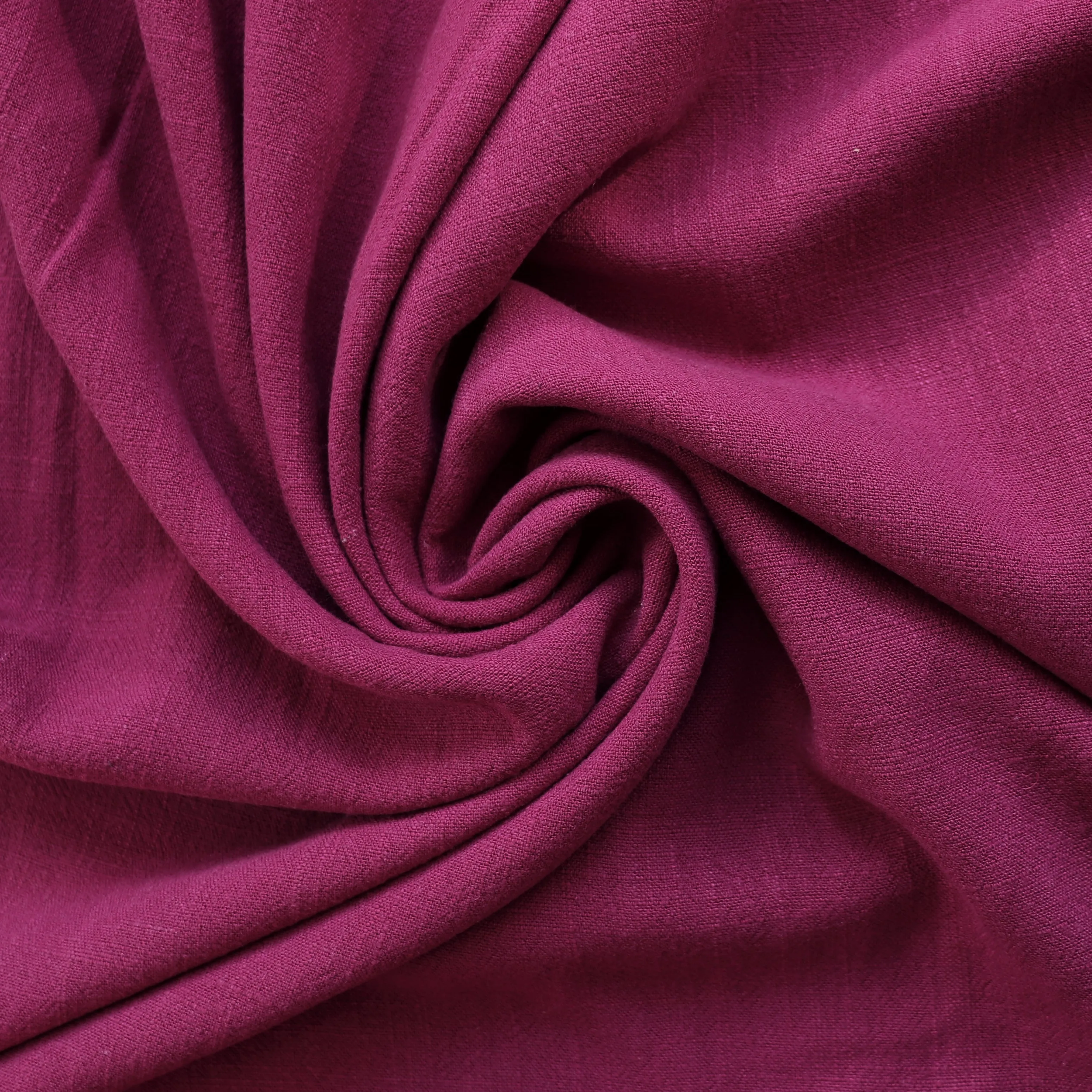 Viscose Linen Slub - Fuchsia Pink