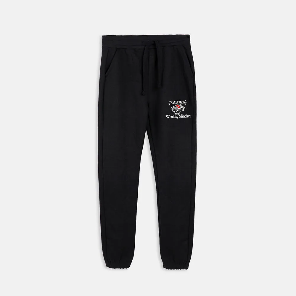 Wealthy Mindset Embroidered Joggers