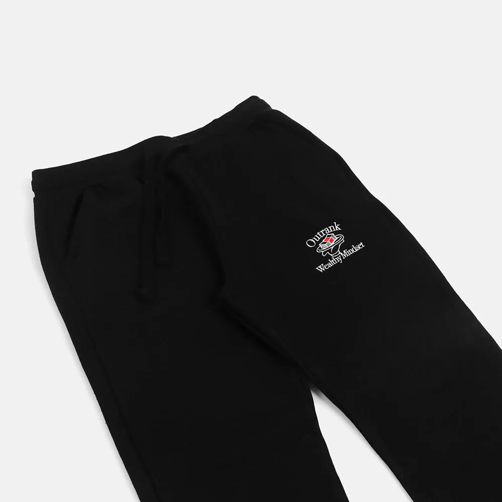 Wealthy Mindset Embroidered Joggers