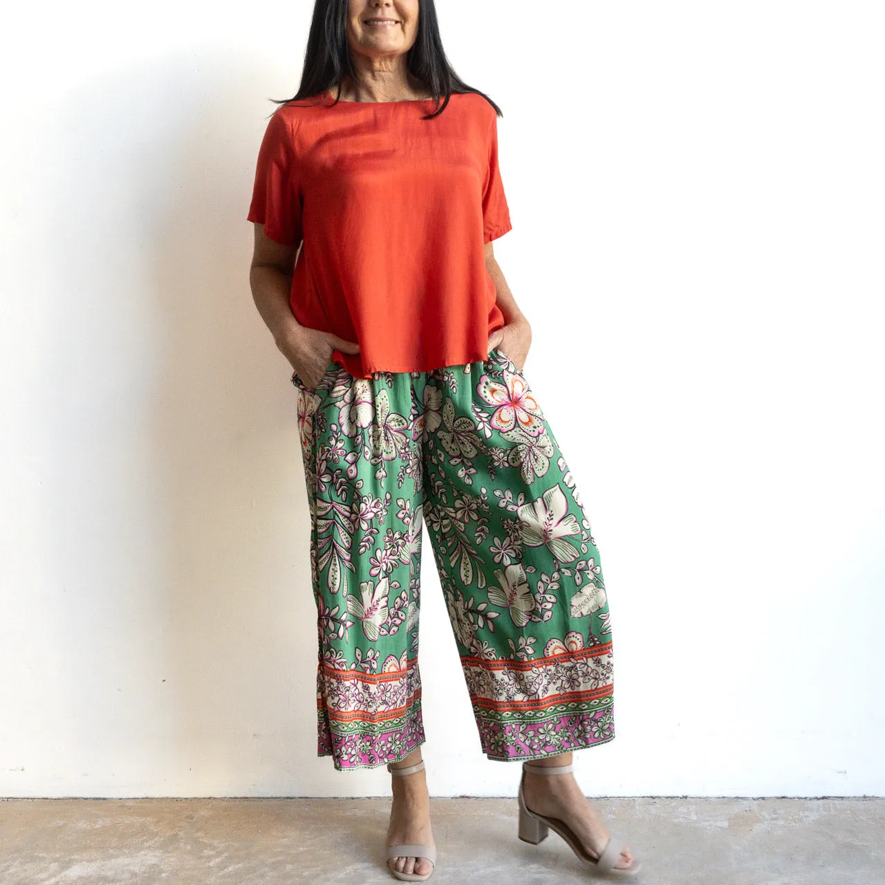 Wide Leg Summer Pant by Orientique Australia - Con Dao - 4631