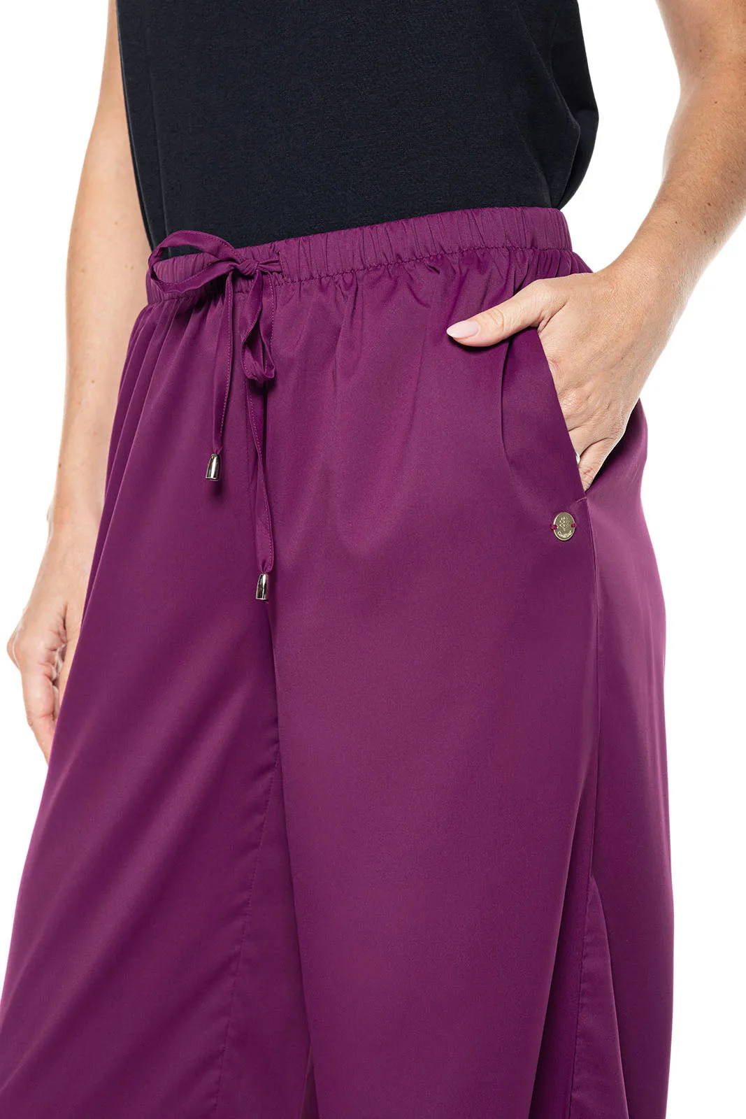 Women's Petra Wide Leg Pants | Rich Plum