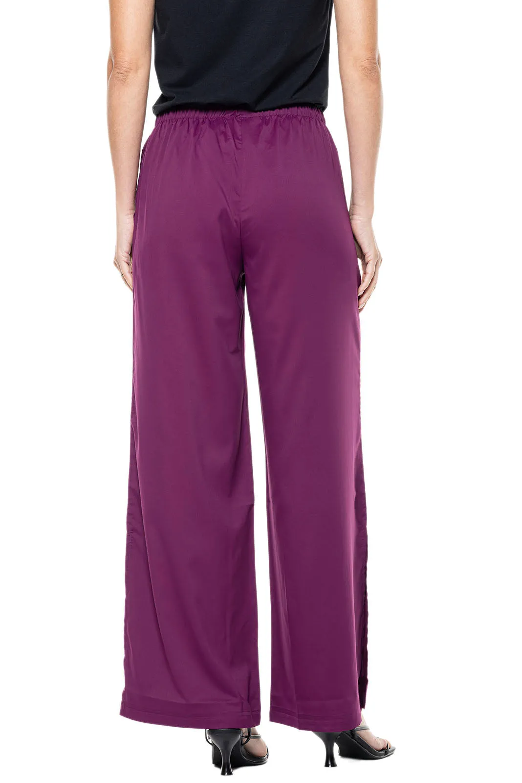 Women's Petra Wide Leg Pants | Rich Plum