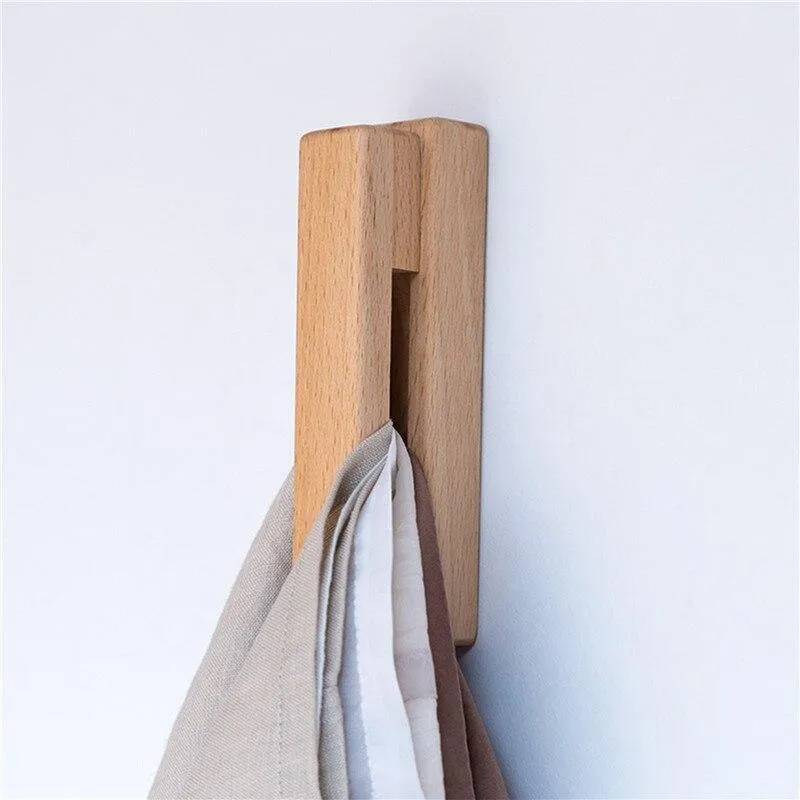 Wooden Towel Holder Hooks